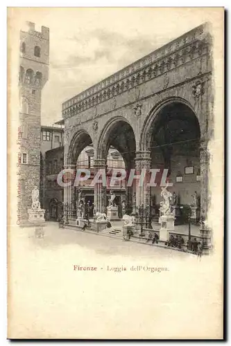 Ansichtskarte AK Firenze Loggia dell Orgagna