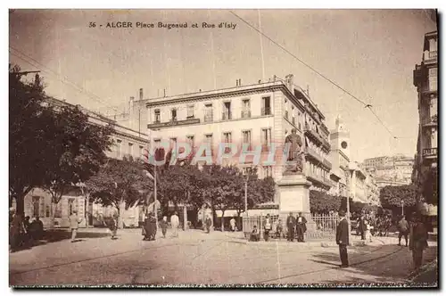 Cartes postales Alger Place Bugeaud et Rue D Isly