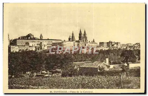 Ansichtskarte AK Santiago Vista De La Catedral