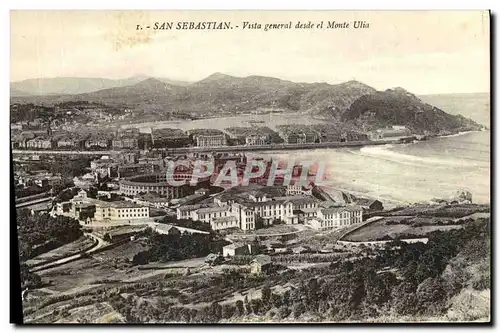 Ansichtskarte AK San Sebastian Vista General desde el Monte Ulia