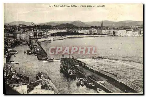 Cartes postales San Sebastian Vista Desde el Castillo