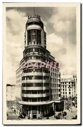 Cartes postales Madrid Edifico Carrion El Capitol