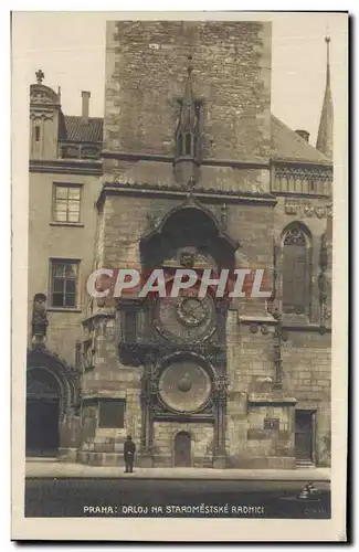 Cartes postales Praha Orloj Na Staromestske Radmici