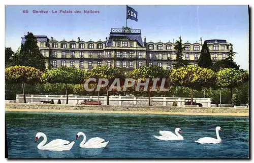 Cartes postales Geneve Le Palais Des Nations