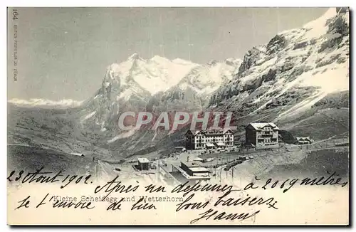 Ansichtskarte AK Kleine Soheidegg und Wetterhorn