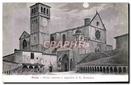 Cartes postales Assisi Chiesa Interiore e Superiore di S Francesco