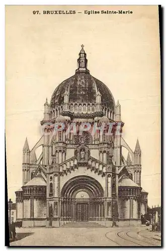 Cartes postales Bruxelles Eglise Sainte Marie