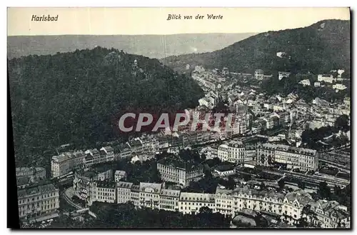 Cartes postales Karlsbad Blick von der Warte