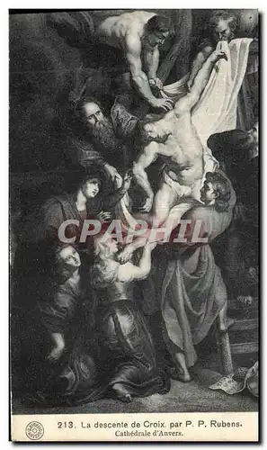 Ansichtskarte AK La Descente de Croix Par Rubens Cathedrale d Anvers