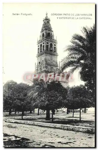 Cartes postales Cordoba Patio De Los Naranjos y exterior de la catedral