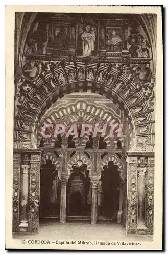 Ansichtskarte AK Cordoba Capilla del Mihrab IIamada de Villaviciosa