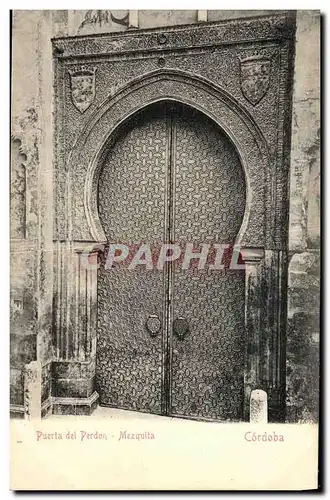 Ansichtskarte AK Cordoba Puerta del Perdon Mezquita