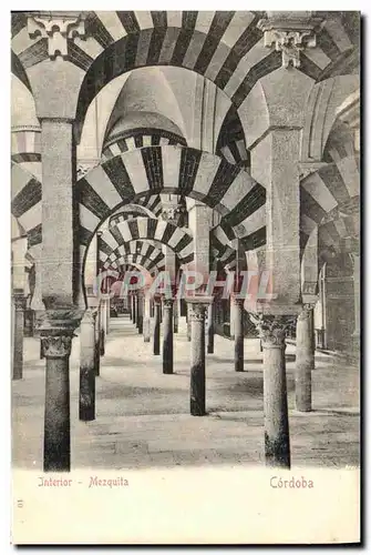 Ansichtskarte AK Cordoba Interior Mezquita