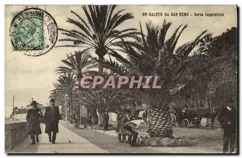 Cartes postales Un Saluto Da San Remo Corso Imperatrlce