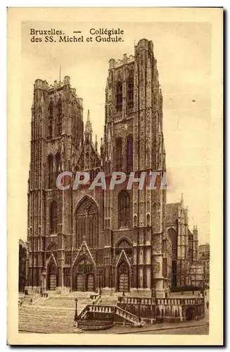 Cartes postales Bruxelles Collegiale Des SS Michel et Gudule