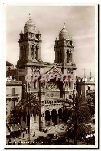 Cartes postales Tunis La Cathedrale