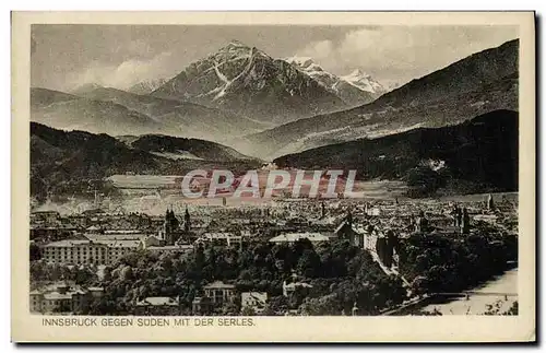 Cartes postales Innsbruck Gegen Suden Mit Der Serles