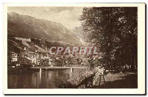 Cartes postales Innsbruck Innsteg und Innqual Mit Holting und Hungerburg