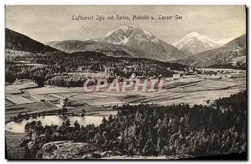 Cartes postales Luftkurort Jgls Mit Serles Habicht u Lanser See