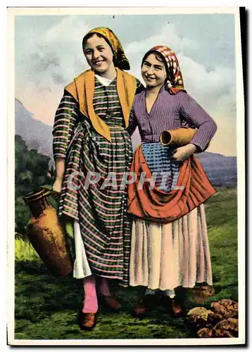 Cartes postales Costume Sicialiani Folklore Femmes