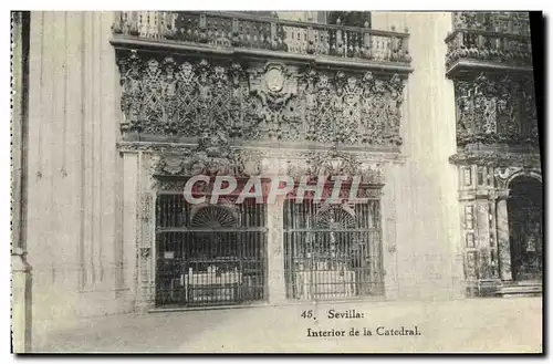Cartes postales Sevilla Interior de la Catedral