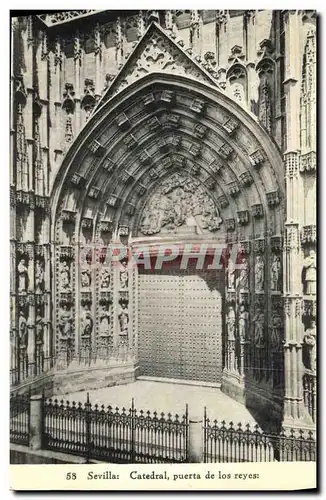 Ansichtskarte AK Sevilla Catedral Puerta de los Reyes