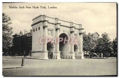 Cartes postales Marble Arch From Hyde Park London