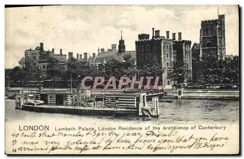 Ansichtskarte AK Lambeth Palace Residence of the Archbishop of Canterbury London