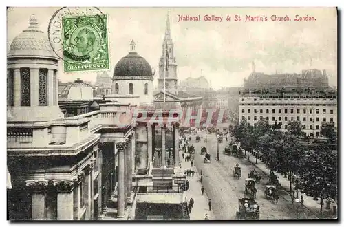 Cartes postales National Gallery St Martin Church London