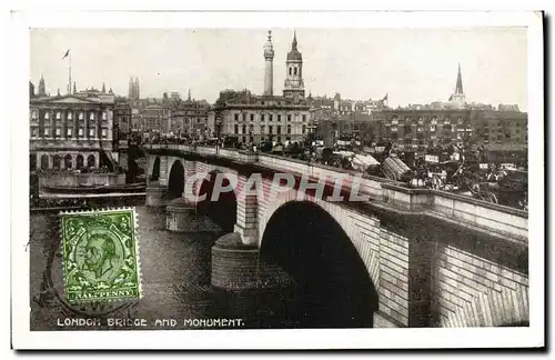 Cartes postales Bridge And Momument London