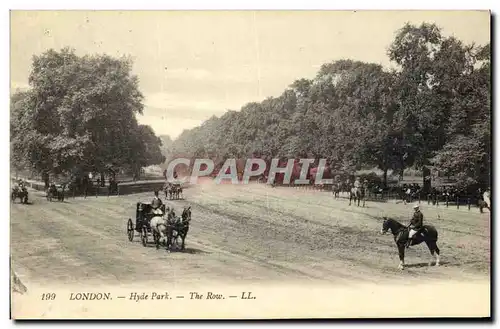 Cartes postales Hyde Park The Row London