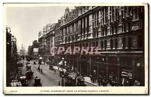 Cartes postales Strand Showing St Mary Le Strand Church London