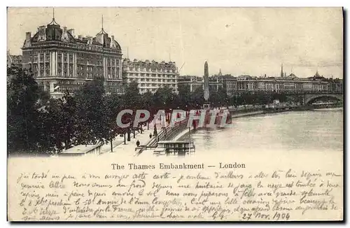 Cartes postales The Thames Embankment London