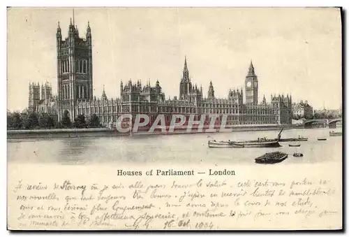 Cartes postales Houses Of Parliament London