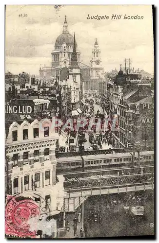 Cartes postales Ludgate Hill London Metro