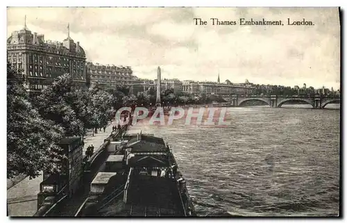 Cartes postales The Thames Embankment London