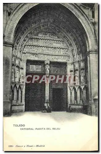 Cartes postales Toledo Catedral Puerta del Reloj