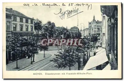 Cartes postales Aachen Elisenbrunnen Mit Friedrich Wilhelm Platz