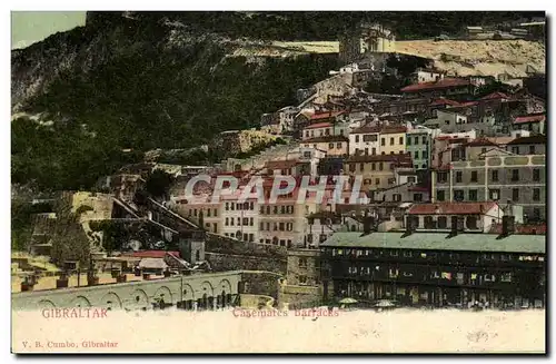 Cartes postales Gibraltar Casemates barracks