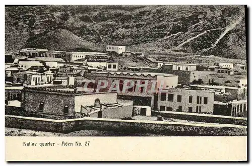 Cartes postales Native quarter Aden No