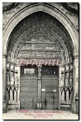 Cartes postales Toledo Catedral Puerta del Reloj