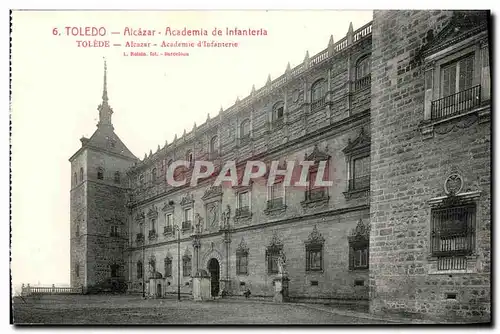 Cartes postales Toledo Alcazar Academie d Infanterie Militaria