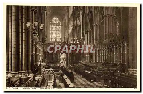 Cartes postales The Choir Looking West Westminster Abbey london