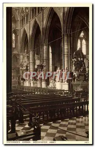 Cartes postales Statesmen s Corner Westminster Abbey London