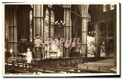 Cartes postales Poets Corner Westminster Abbey London