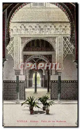 Cartes postales Sevilla Alcazar Patio de las Munecas