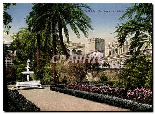 Ansichtskarte AK Sevilla Jardines del Alcazar