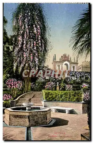 Ansichtskarte AK Sevilla Jardines del Alcazar