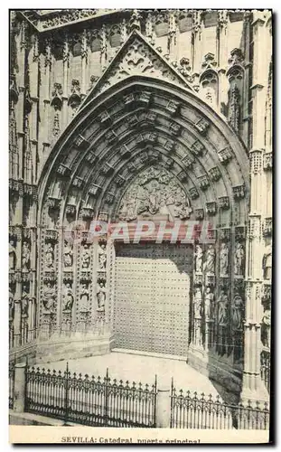 Cartes postales Sevilla Catedral Puerte principal