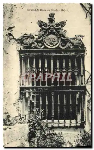 Cartes postales Sevilla Casa de Pillatos Rejz